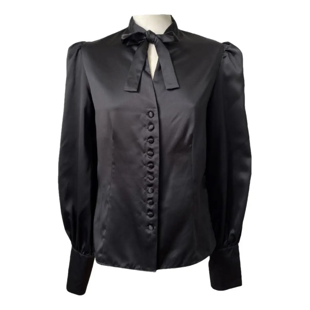 New Tom Ford Black Satin Blouse (no tags)